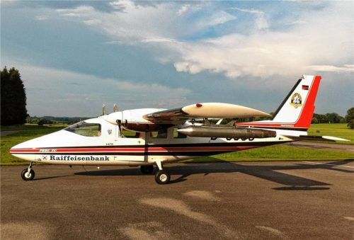 Eines der Flugzeuge der Rosenheimer Hagelflieger, die bei schweren Gewittern zum Einsatz kommen, wird jetzt gegen ein neues ausgetauscht. Foto Landratsamt Rosenheim