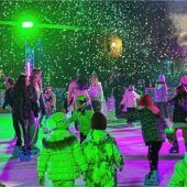 Party und Kinderdisco auf die Eisfläche im Wendelsteinpark
