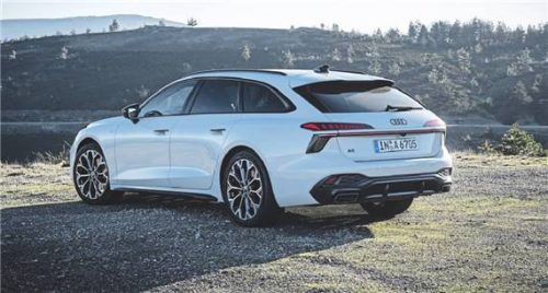 Elegante Form: Sein Heck verleiht dem Audi A6 Avant ein flottes Aussehen, verringert aber das Ladevolumen. AUDI