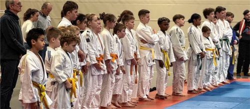 Judoka des TuS Töging und TSV Mühldorf trafen sich zu einer vorweihnachtlichen Vereinsmeisterschaft. Foto Schächner