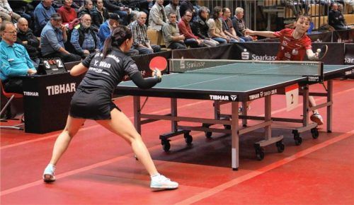 Kolbermoors Neuzugang Yu-Chiao Huang gelang mit dem Fünfsatzerfolg gegen Yuan Wan zum 2:2-Ausgleich ein zunächst gelungener Einstieg.Foto Gerhard Erlich