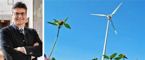 Landrat Max Heimerl hat auf der Bürgerversammlung die Bemühungen zum Ausbau der Windkraft im Landkreis verteidigt: „Wir wollen auf den Fahrersitz!“ Foto  Enzinger/privat