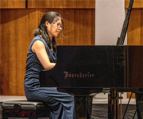 Lei Meng am Bösendorfer-Flügel.Foto re