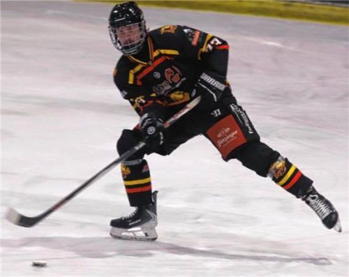 Mit zwei Toren war Arnaud Eibl maßgeblich am überraschenden 7:4-Sieg in Germering beteiligt.Foto Stefan Hadersbeck