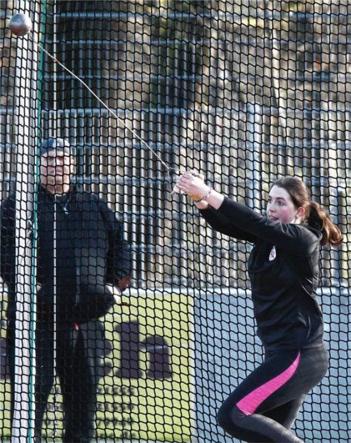 Nina Dück vom TSV Wasserburg wurde süddeutsche Meisterin mit dem Frauen-Team.Foto Ludwig Stuffer