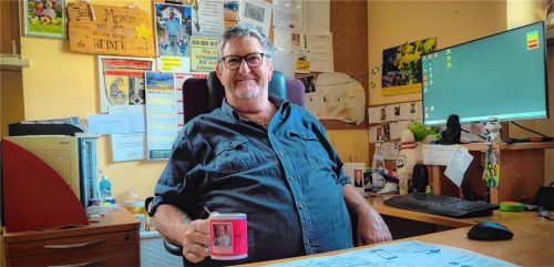 Robert Aßmus freut sich schon jetzt auf mehr Freizeit nach den Wahlen.Foto rieger