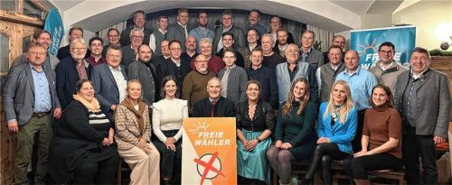 Sie treten für die Freien Wähler im Landkreis Rosenheim an. Foto Freie Wähler