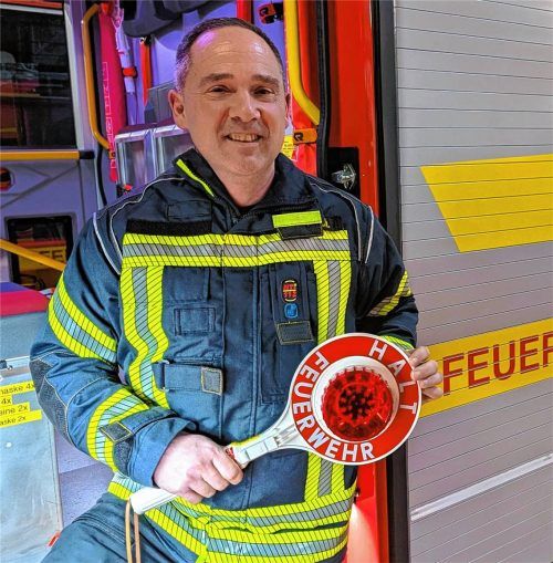 Traunsteins Kommandant Christian Schulz spricht über Probleme bei Straßensperren.Foto hobmaier