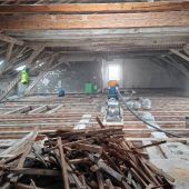 Dachstuhl wird statisch überarbeitet