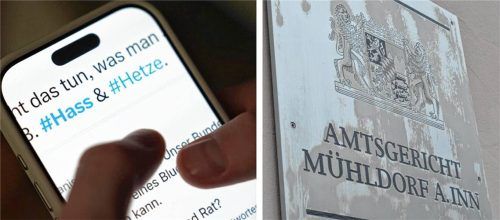 Verbotene Hisbollah-Propaganda und ein Bild, das Hitler als Retter darstellt: Diese Posts brachten einen Deutsch-Iraner aus Waldkraiburg vor Gericht. Foto Marcus Brandt dpa/Markus Honervogt