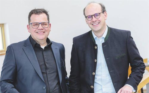 Wechsel in der Geschäftsführung bei Herbaria: Erwin Winkler (links) mit Nachfolger Dr. Florian Block.