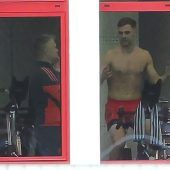 Puzzle mit Kimmich rechts hinten