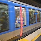 U-Bahn-Stau im Berufsverkehr