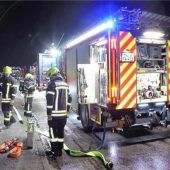 reagierte schnell Feuerwehr