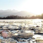 Eislandschaft im Happinger See