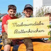 Maibaum geklaut und ausgelöst