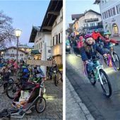 Erste Rad-Demonstration in Prien