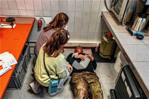 Beeindruckend für die Schulsanitäter sind die realistischen Fallbeispiele. Foto Stettner