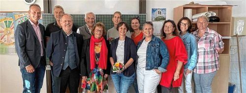 Bei der Feierstunde in der Grundschule.Foto elk