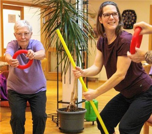 Besonders prägend waren die gemeinsamen Momente beim Seniorensport.Foto Bayerisches Rotes Kreuz Kreisverband Rosenheim