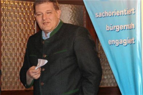 Das Foto zeigt Bürgermeisterkandidat Anton Strahlhuber. Foto Albersinger