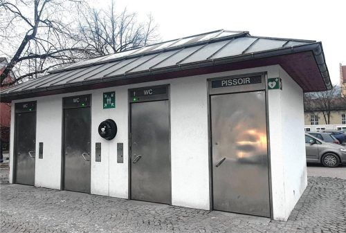 Das öffentlich zugängliche Toilettenhäuschen Am Gries ist kostenpflichtig. Fotos Birkhof