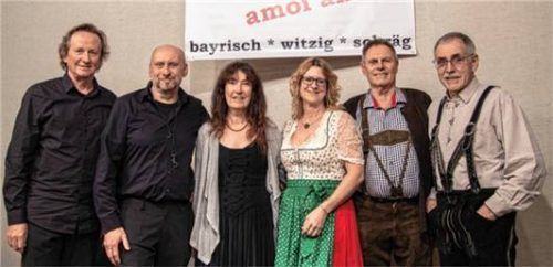 Das Trio Tonale mit Erzählern: (von links) Ernst Hofmann, Stefan Schrag, Gerlinde Hofmann, Brigitte Oberkandler, Dr. Hans Küsters und Max Dietrich. Foto Kulturschupp’n