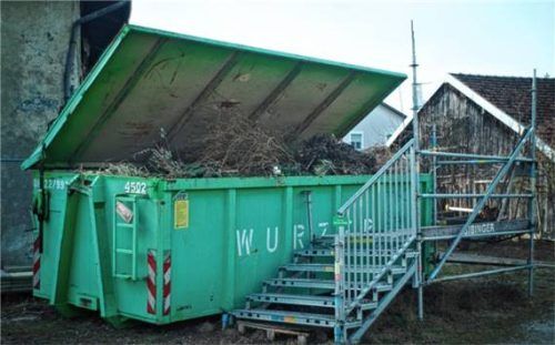 Der Grüngutbehälter in Reichertsheim ist eine freiwillige Leistung. Foto Günster