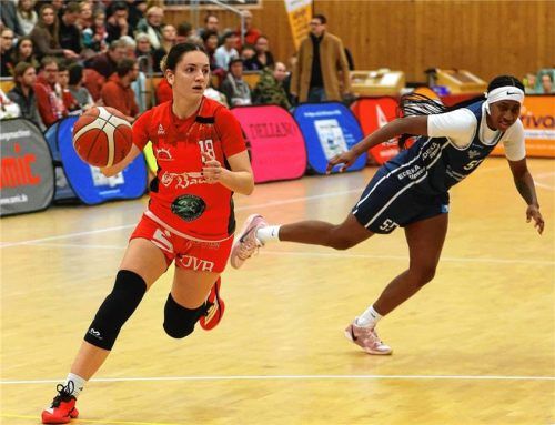 Der TSV Wasserburg (links Alejandra Mastral) ist wieder auf dem Vormarsch.Foto mb.presse