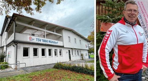 Die alte TSV-Halle ist in die Jahre gekommen. Christian Kühl, seit Dezember 2025 Vorsitzender des TSV 1860 Mühldorf, gibt Einblick in die Pläne für einen Neubau.Fotos  Latta