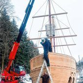 Piratenschiff erinnert an Diana