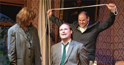 Die Darsteller (von links) Sonja Harig, Pankraz Schaberl und Karl Scherlin. Foto Kleine Theater