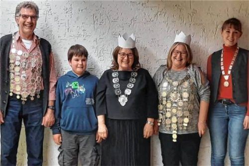 Die erfolgreichsten Schützen der FSG beim Königsschießen: (von links) Theo Huhnhold, Benedikt Konrad, Hildegard Kraus, Ruth Michel und Konstanze Holzner. Foto re