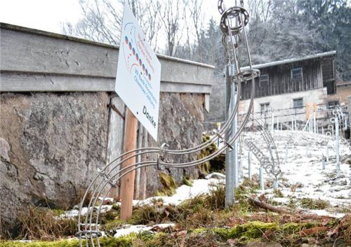 Die Kugelbahn aus Metall am Museum Klaushäusl erfreut sich schon jetzt großer Beliebtheit. Eingeweiht wird diese im Frühjahr. Fotos  Eder
