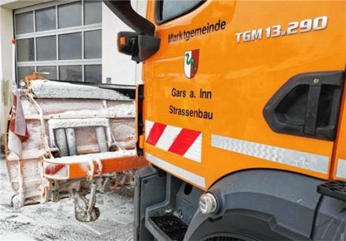 Die Mitarbeiter des Bauhofs sind bereits ab 4 Uhr früh im Einsatz. Foto Verwaltungsgemeinschaft Gars