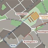Neue Route und neuer Versammlungsort