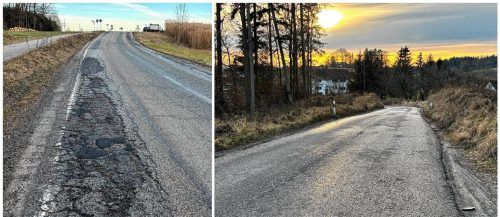 Die Sanierung der Staatsstraße 2092 zwischen Unterreit und Babensham soll fortgeführt werden. © Birkhof (Montage)