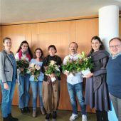 Blumenstrauß zur Begrüßung