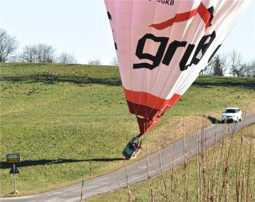 Ein Bewohner von Rimsting fotografierte diese Szene unmittelbar vor seinem Haus.