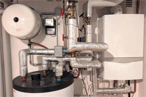 Eine Gasheizung beim Nutzer von Kieferer Gas.