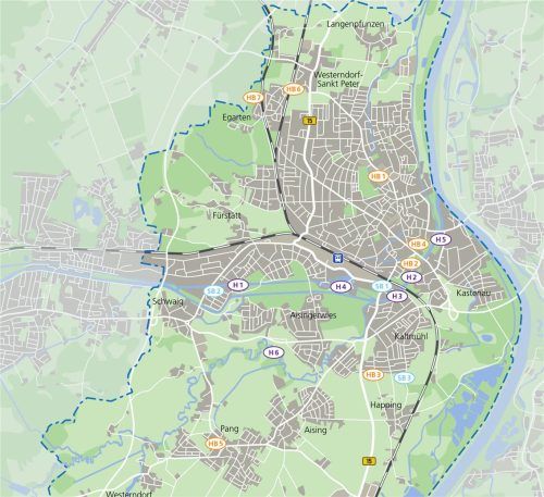 Eine Übersicht über die Baustellen und Bauarbeiten, die momentan in der Stadt Rosenheim laufen. Klinger