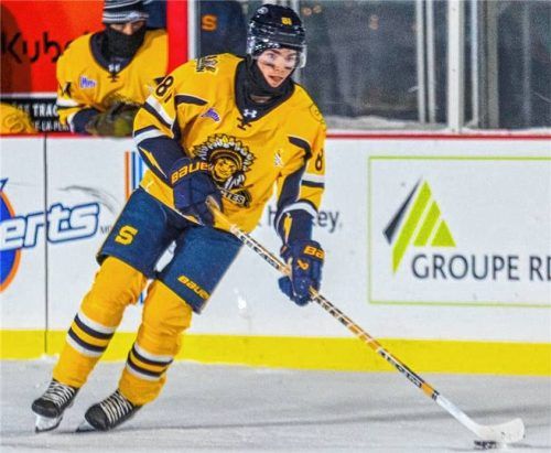 Elias Schneider in einem von zwei Winter Classics.Foto Shawinigan Cataractes