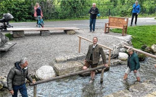 Eröffnung Kneippanlage am Hammerbach. Der Kneipp-Verein feiert dieses Jahr sein 40-jähriges Bestehen. Foto kirchner