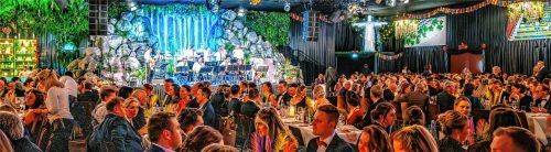 Festliche Stimmung in der Beurer Halle – unter dem Motto „Carneval in Rio – Neubeuern tanzt Samba“ wurde der Saal zum farbenfrohen Ballsaal umgestaltet; für den musikalischen Rahmen sorgte die „Neubeurer Big Band“.Fotos nitzsche