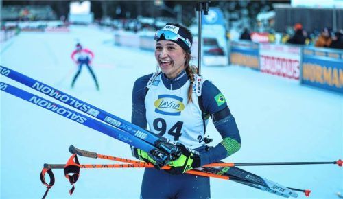 Hatte ihren Spaß in Ruhpolding: Gaia Brunello, die für Brasilien startet.Foto Imago Images