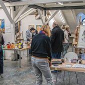 Den Künstlern über die Schulter geschaut