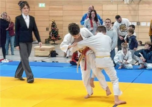 In verschiedenen Gewichtsklassen bewiesen die Nachwuchs-Judoka, was sie schon gelernt haben. Fotos RE