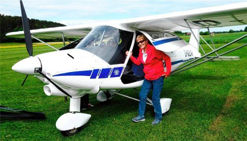 Ingrid Hopmann berichtet am 20. Januar über ihre Flug-Abenteuer in der Kursana Residenz. Foto privat