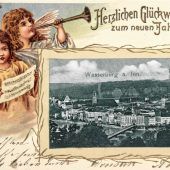 Anton sendet „Herzlichen Glückwunsch zum neuen Jahre“ an die Tante