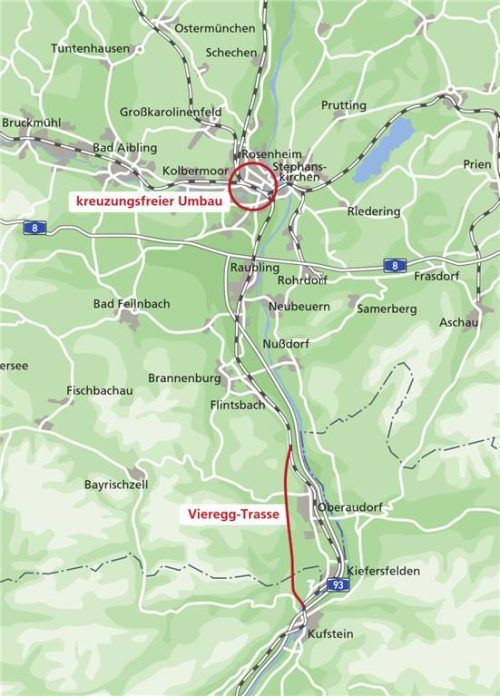 Kaum Flächenverbrauch, geringere Kosten: Dr. Martin Vieregg unterbreitet den Bahn-Planern eine Alternative für den Brenner-Nordzulauf. Klinger